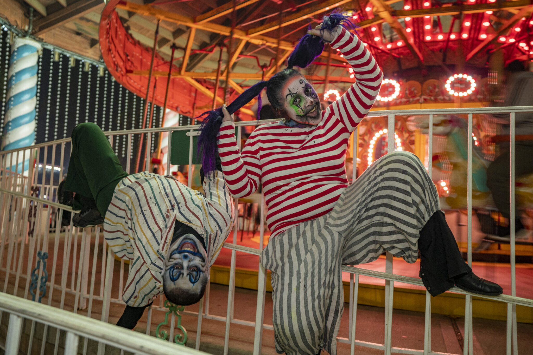 Fright Fest clown nj mom