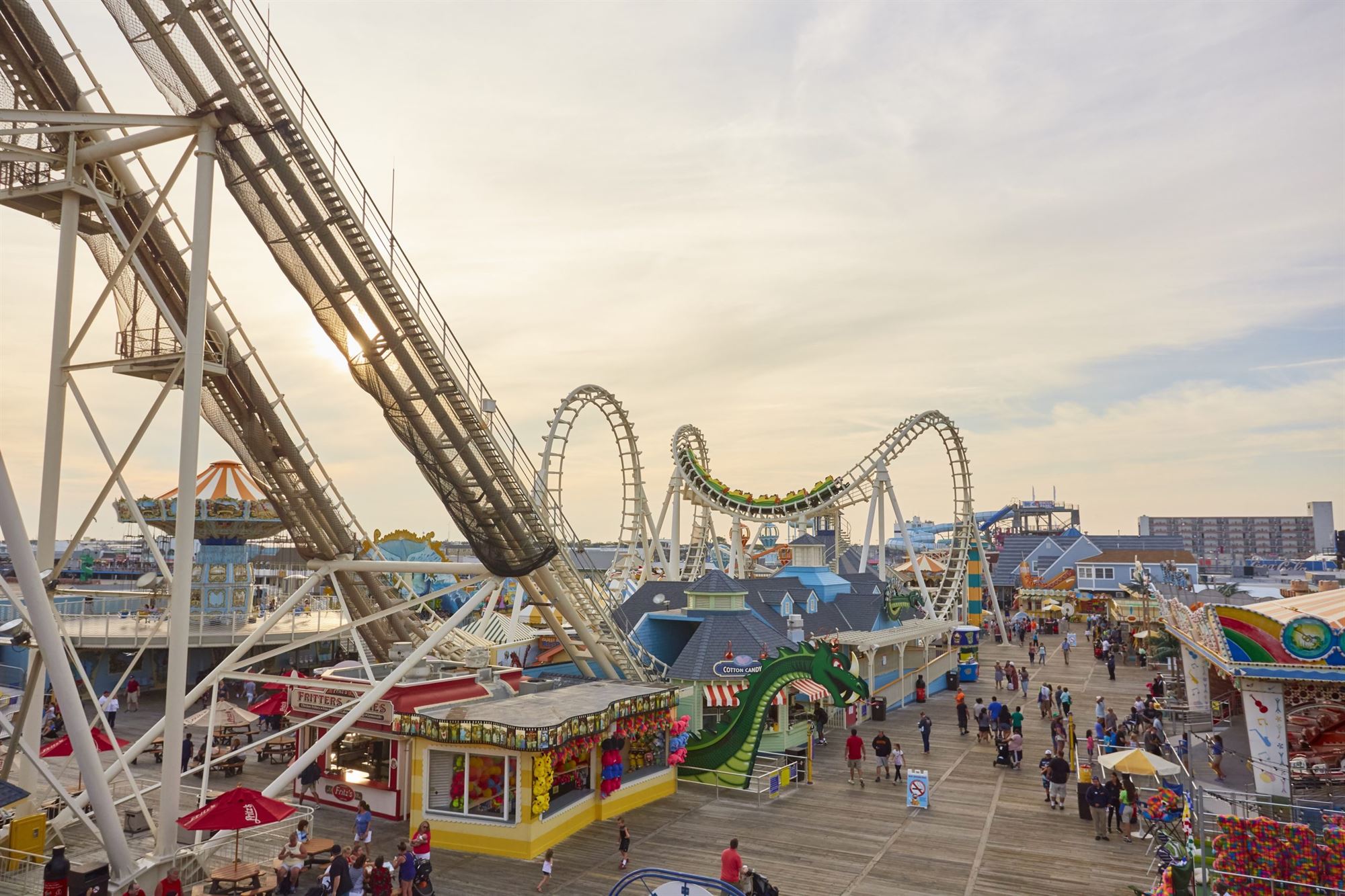 Morey's Piers in Wildwood Boardwalk in New Jersey nj mom
