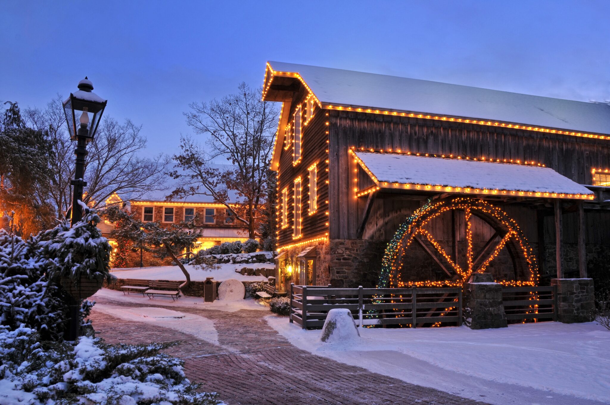 Winter Snow January 2015 Peddlers Village nj mom
