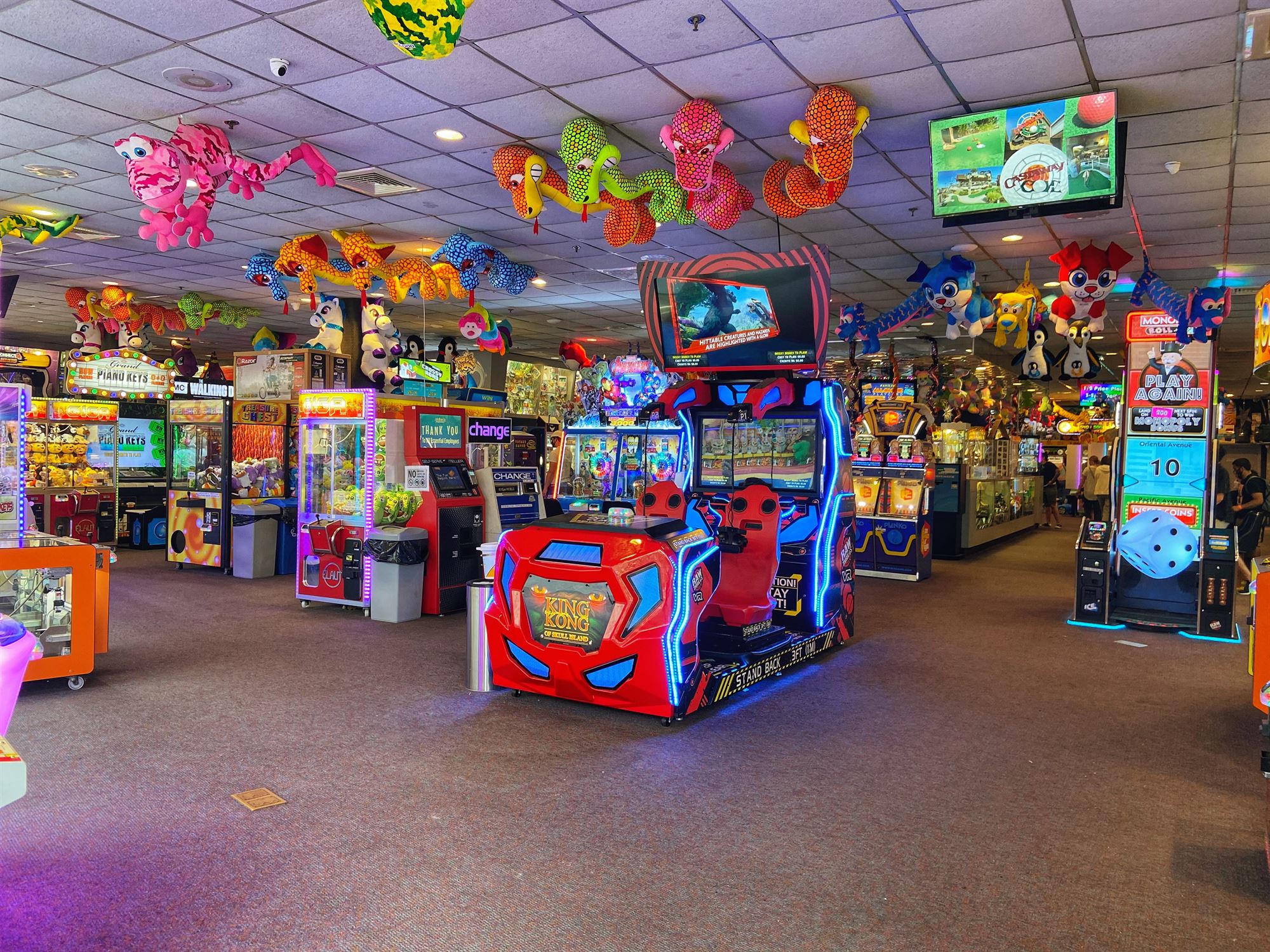 the arcade at Jenkinson's on Point Pleasant Boardwalk nj mom