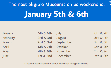 boa free museum days