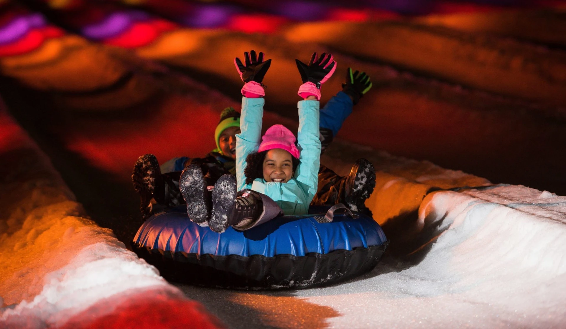 Presidents Day snow tube nj mom