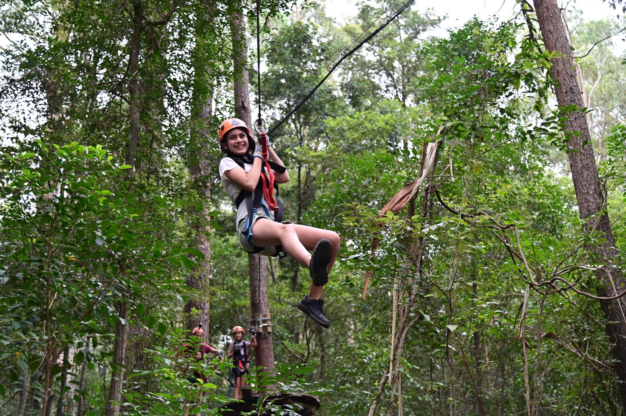 ziplining in nj girl nj mom